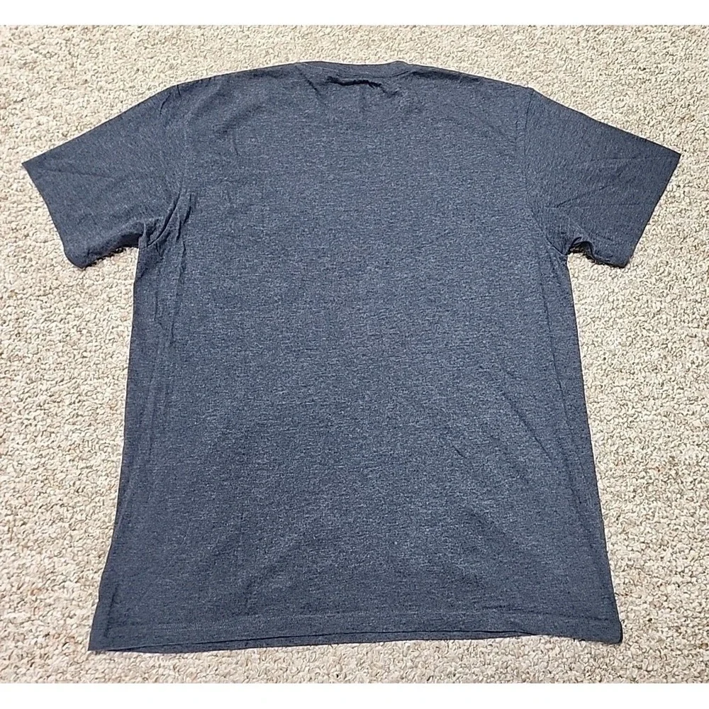 Majestic‎ Authentic MLB Detroit Tigers Baseball Blue Gray T-shirt Men's Size XL
